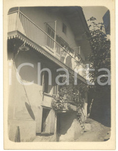 Fotografia d epoca originale 1915 ca COURMAYEUR AO Villa BROCHEREL Foto animata 9x12 cm 1