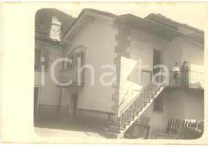 Fotografia d epoca originale 1916 COURMAYEUR AO Villa BLEUE  Camere ammobiliate Foto animata 14x9 cm 1