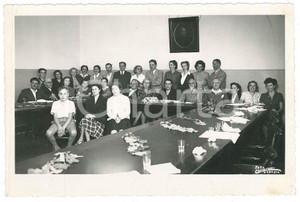 Fotografia d epoca originale 1949 VENEZIA Santa Giustina  Liceo G. B. Benedetti  Studentesse e professori 1