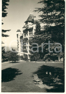 Fotografia d epoca originale 1960 ca MONTREUX SUISSE Caux Palace Hotel  Foto vintage animata 10x15 1