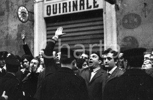 Fotografia d epoca originale 1970 ROMA visita di NIXON manifestazione di protesta NEGATIVO ORIGINALE 1 1