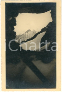Fotografia d epoca originale 1940 WW2 ALPI FRANCESI Postazione di tiro Testa dell Autaret  Foto 9x14 cm 1