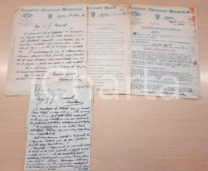 Documento originale, autentico 1938 BRESCIA Fonderia Meccanica Bresciana  Abramo LODA  Lotto 4 documenti 1