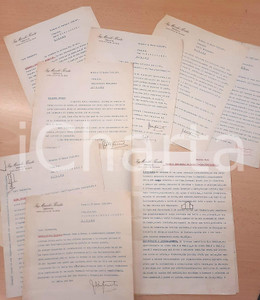 Documento originale, autentico 1938 BRESCIA Ing. Marsilio FERRATA  Fonderia Meccanica Bresciana 8 documenti 1
