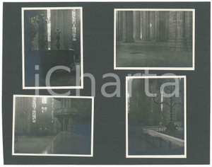 Fotografia d epoca originale 1935 ca DUOMO DI MILANO Scorci degli interni  Lotto di 4 foto ARTISTICHE 1