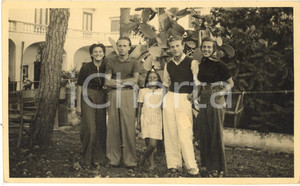 Fotografia d epoca originale Estate 1938 ISCHIA Ritratto di famiglia  Fotografia vintage 14x9 cm 1