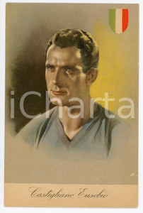 Cartolina originale da collezione 1945 ITALIA  CALCIO Eusebio CASTIGLIANO Calciatore GRANDE TORINO Cartolina FG 1