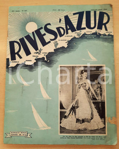Giornale, rivista storica 1950 MONACO  RIVES D AZUR Emmanuel Bellini  Volo MilanoNew York Revue 1