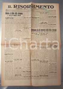 Giornale, rivista storica 1921 IL RISORGIMENTO Atti di terrorismo  Spedizioni punitive fasciste Giornale 1