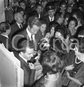Fotografia d epoca originale 1960 ROMA Charlton HESTON presenta il film Ben Hur NEGATIVO ORIGINALE 5 1