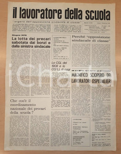 Giornale, rivista storica 1978 IL LAVORATORE DELLA SCUOLA Lotta dei precari  Sciopero ospedalieri 1 1