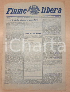 Giornale, rivista storica 1946 FIUME LIBERA Italiani oppressi dagli slavi nella Zona B  Giornale 1
