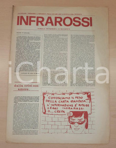 Giornale, rivista storica 1982 INFRAROSSI Giornale Antagonista in movimento Comitato di lotta Balbi 4 1