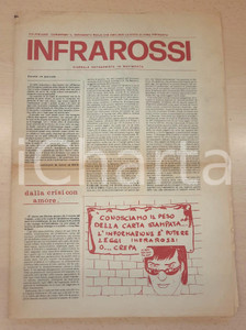 Giornale, rivista storica 1982 INFRAROSSI Giornale Antagonista in movimento Comitato di lotta Balbi 3 1