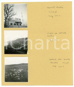 Fotografia d epoca originale 1935 TRIESTE Trstenik MONTE RADIO e vedute della città  Lotto 3 fotografie 1