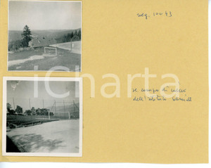 Fotografia d epoca originale 1934 ST. GALLEN Institut DR. SCHMIDT Campo da calcio  Lotto 2 fotografie 1