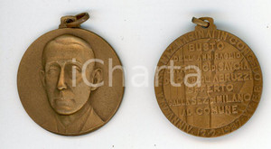 Oggetto da collezione cartaceo 1937 MILANO Luigi di SAVOIA  DUCA DEGLI ABRUZZI Medaglia per donazione busto 3 1