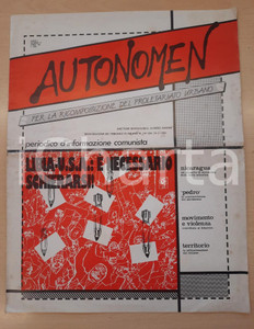 Giornale, rivista storica 1986 AUTONOMEN LibiaUSA: necessario schierarsi  Pedro Greco  Rivista n°2 1