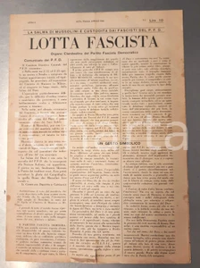 Giornale, rivista storica Marzo 1946 LOTTA FASCISTA La salma di Mussolini custodita dai fascisti Giornale 1