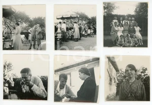 Fotografia d epoca originale 1935 TRIESTE  OPICINA Festa a casa di amici  Lotto 6 fotografie 5x5 cm 1