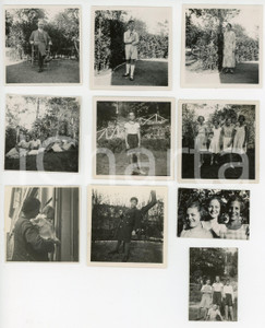 Fotografia d epoca originale 1935 TRIESTE  OPICINA Foto di famiglia  Lotto 10 fotografie 1