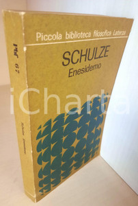 Libro, pubblicazione d epoca 1971 Angelo PUPI  SCHULZE Enesidemo  Invio AUTOGRAFO 1 edizione 1