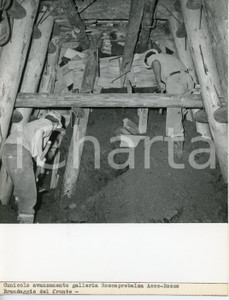 Fotografia d epoca originale 1960ca BERCETO Autocamionale CISA A15 Operai nella Galleria ROCCAPREBALZA Foto 1 1
