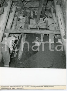 Fotografia d epoca originale 1960ca BERCETO Autocamionale CISA A15 Operai nella Galleria ROCCAPREBALZA Foto 3 1