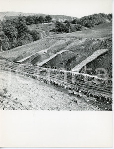 Fotografia d epoca originale 1960 ca BERCETO Strada del TUGO Speroni drenanti  Foto 1
