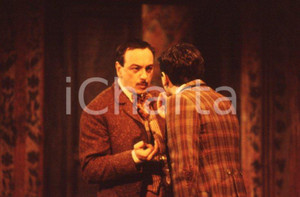 Fotografia d epoca originale 1986 TEATRO Luca DE FILIPPO in  O Scarfalietto di E. Scarpetta VINTAGE SLIDE 13 1