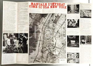 Materiale pubblicitario d’epoca 1980 ca NEW YORK Offbeat experience  Guida della città  Pieghevole ILLUSTRATO 1