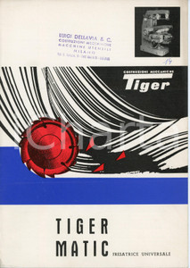 Materiale pubblicitario d’epoca 1970 CASTANO PRIMO Costruzioni meccaniche TIGER Fresatrice TIGER MATIC Listino 1