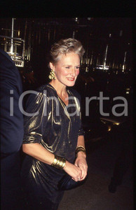 Fotografia d epoca originale 1987 CINEMA Glenn CLOSE Actress portrait 35 mm vintage slide 1