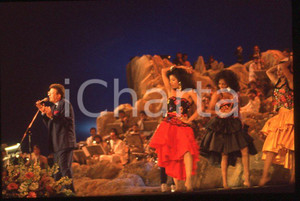 Fotografia d epoca originale 1992 SANREMO Peppino DI CAPRI Pietra MONTECORVINO 35mm vintage slide 1 1
