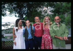 Fotografia d epoca originale 1994 VENEZIA Alessandro HABER Monica SCATTINI Davide FERRARIO 35mm VINTAGE SLIDE 1