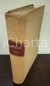Giornale, rivista storica 1951 DOMUS  Rivista architettura Gio Ponti  Annata completa rilegata 1