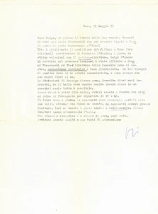 Autografo originale 1978 FUTURISMO ROMA Giorgio PERISSINOTTO PERI e il cinico Andreotti Autografo 1