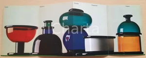 Materiale pubblicitario d’epoca 1975 ca ARTEMIDE Vetri di Ettore SOTTSASS per Vetreria Vistosi  Pieghevole RARO 1