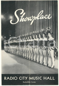 Materiale pubblicitario d’epoca 1959 NEW YORK Radio City Music Hall  Showplace of the Nation Program 1