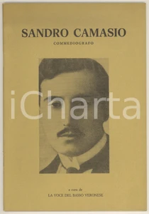 Libro, pubblicazione d epoca 1979 Bruno DE CESCO  Sandro Camnasio commediografo 21 pp. RARO 1