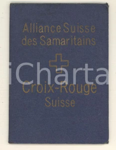 Oggetto da collezione cartaceo 1937 LA TOURDEPEILZ  CROIX ROUGE SUISSE  Alliance Samaritains  Tessera 1