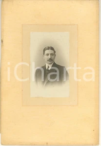Fotografia d epoca originale 1900 ca ROMA Ritratto maschile  Busto Foto Fratelli D ALESSANDRO 15x22 cm 1