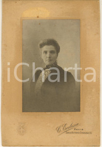 Fotografia d epoca originale 1910 PAVIA Clotilde SIDOLI DE GREGORI  Ritratto Foto Clotilde ECCLESIA 12x16 1