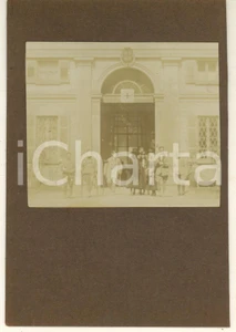 Fotografia d epoca originale 1917 WW1 MILANO Ingresso Collegio LONGONE  Ospedale militare Foto ANIMATA 8x6 1