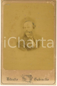 Fotografia d epoca originale 1875 ca MILANO Conte Raffaele RUSCA  Ritratto  Foto Formato Gabinetto 1