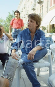 Fotografia d epoca originale 1985 VENEZIA Michael J. FOX alla Mostra del Cinema 35mm VINTAGE SLIDE 41 1