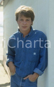 Fotografia d epoca originale 1985 VENEZIA Michael J. FOX alla Mostra del Cinema 35mm VINTAGE SLIDE 13 1
