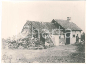 Fotografia d epoca originale 1950ca KIEWIT  ZONHOVEN BELGIUM Huizeke v/d besembinder  Photo Emile JAMINÉE 1