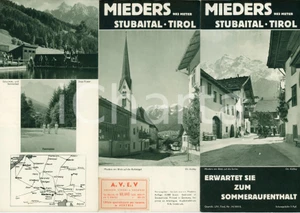 Materiale pubblicitario d’epoca 1935 ca MIEDERS Stubaital TIROL OSTERREICH Sommeraufenthalt  Depliant 1