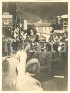 Fotografia d epoca originale Agosto 1926 CANAZEI TN Principe Umberto di Savoia in visita Foto 8x10 cm 1